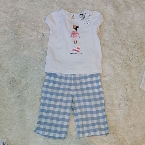 JANIE AND JACK 4-PIECE PATRIOTIC OUTFIT, SIZE 12-18 MONTHS - Picture 3 of 16